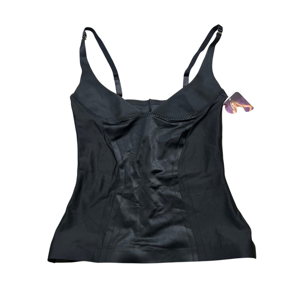 Body Hush Shapewear Camisole Women XL Black BH1506MS Firm Control Smoothing Tank